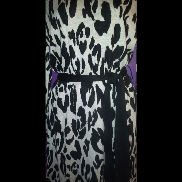 Who What Wear Leopard Sweater Dress - Picture 6 of 14